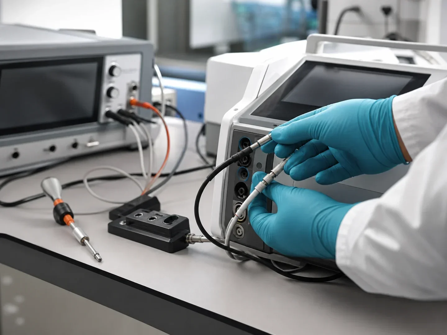 Akme Medikal specialist performing precision calibration
