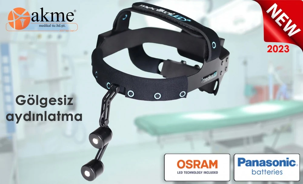 medikaLED twinkle çift ışıklı cerrahi kafa lambası